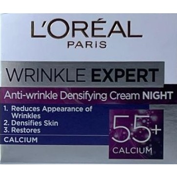 L'Oreal Wrinkle Expert Anti-Wrinkle Cream 50ml - Densifying Cream Night 55+